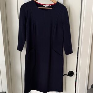 Boden Classic Navy Long Sleeve Dress